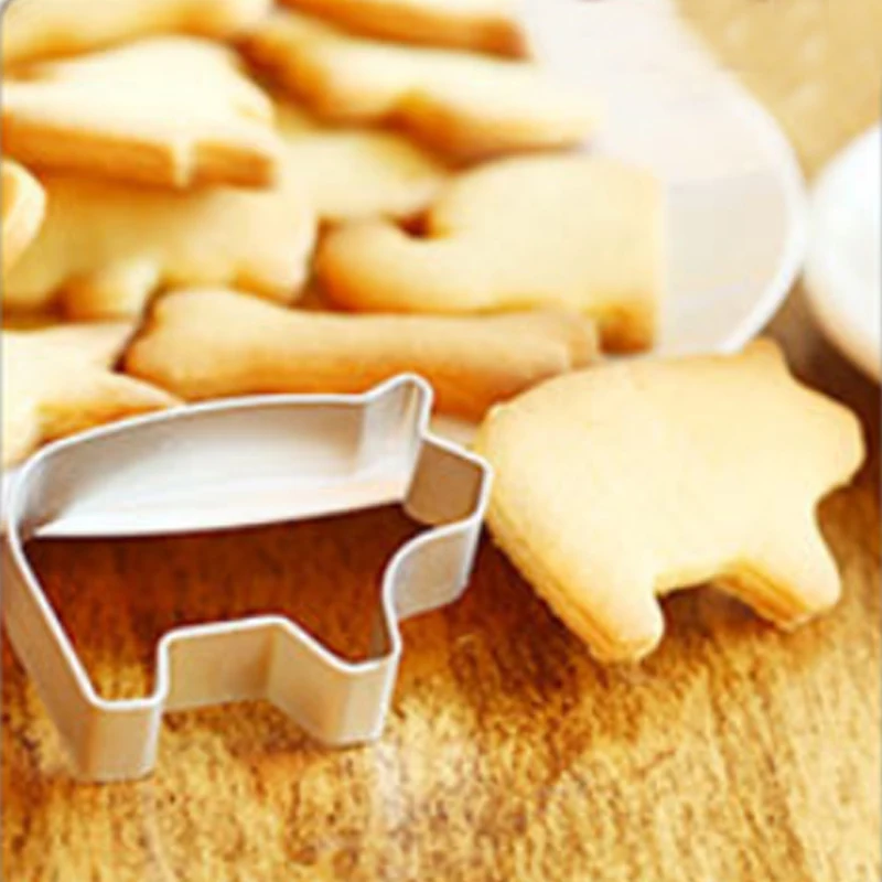 

Fondant Mold Cookie Cutters Moulds Pastry Decorating Animal 1PC DIY Aluminum Alloy Cute Candy Shape Biscuit Mold Baking Tools