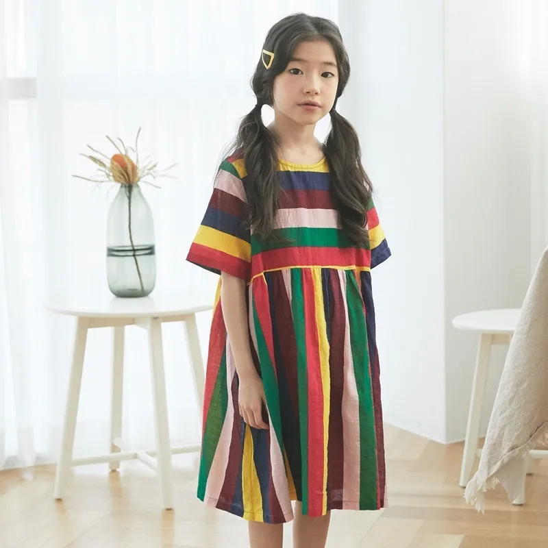 Baby Girl Clothes 2019 Childrens Summer Dresses 100% Cotton Dress Girls Patchwork Party Mother And Daughter | Детская одежда и