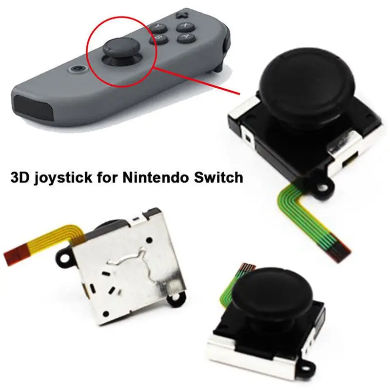 Сменные аналоговые 3D Джойстик для пальца стиков контроллера Nintendo Switch Joy Con