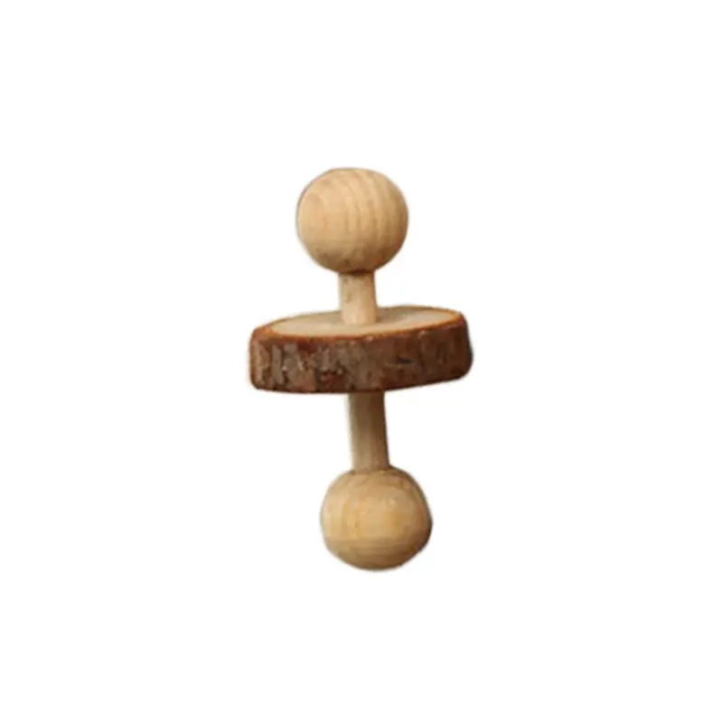 Деревянный валик с шариками ручной работы жевательные игрушки для собак кошек