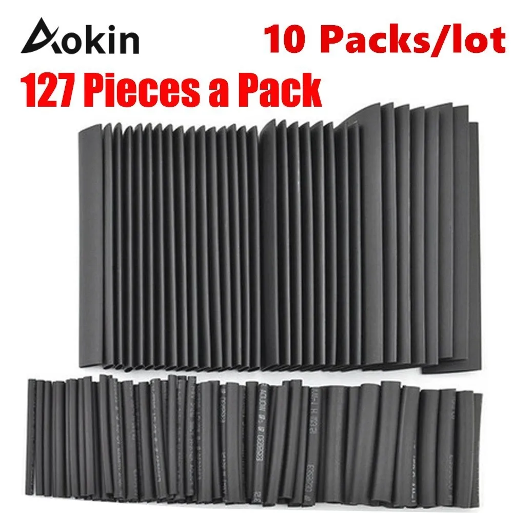 127 шт. термоусадочные трубки для изоляции автомобильные комплекты электрокабеля