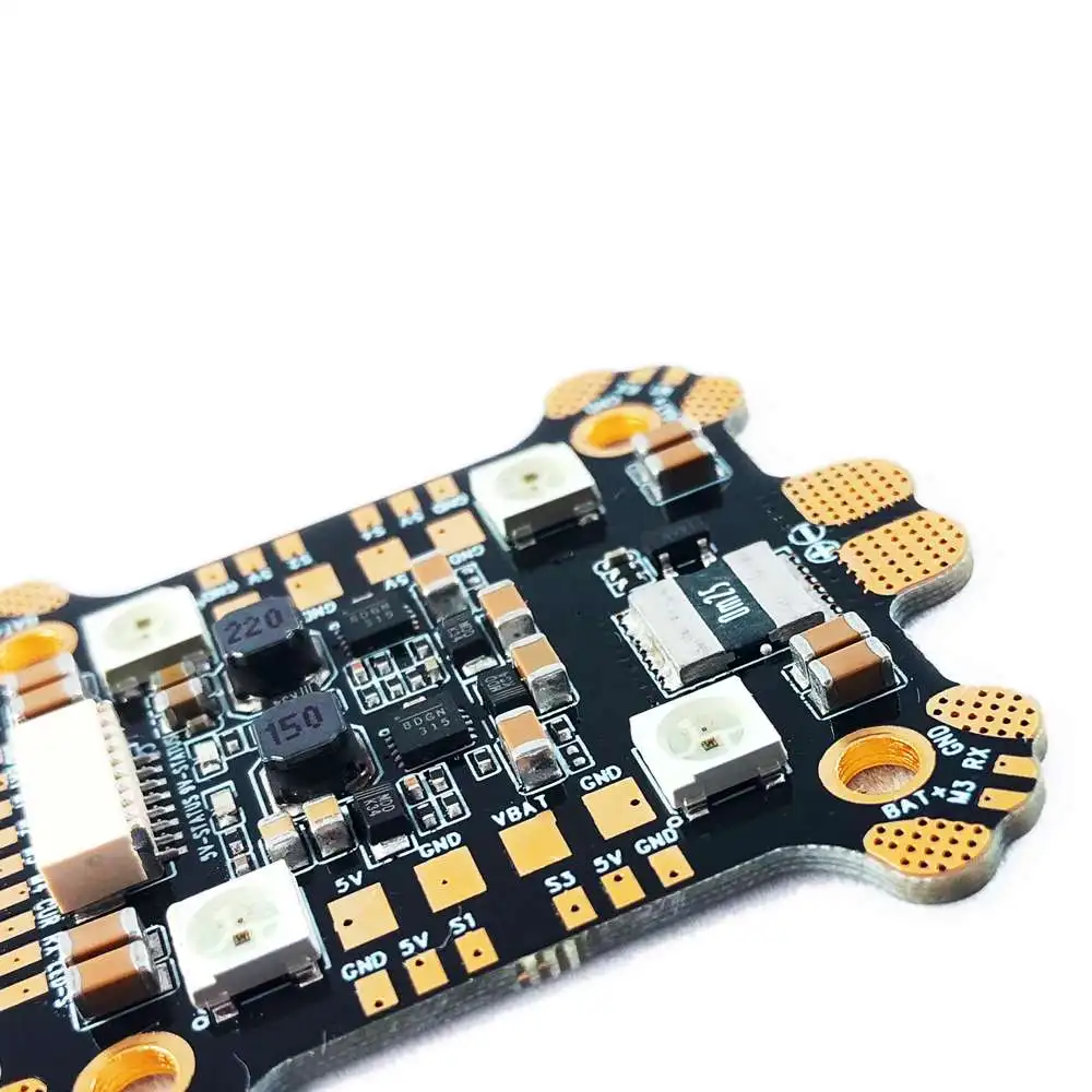 FLYWOO power Hub светодиодный REV1 PDB встроенный 5 в 9 2A BEC WS2812 3 8S для FPV гоночный