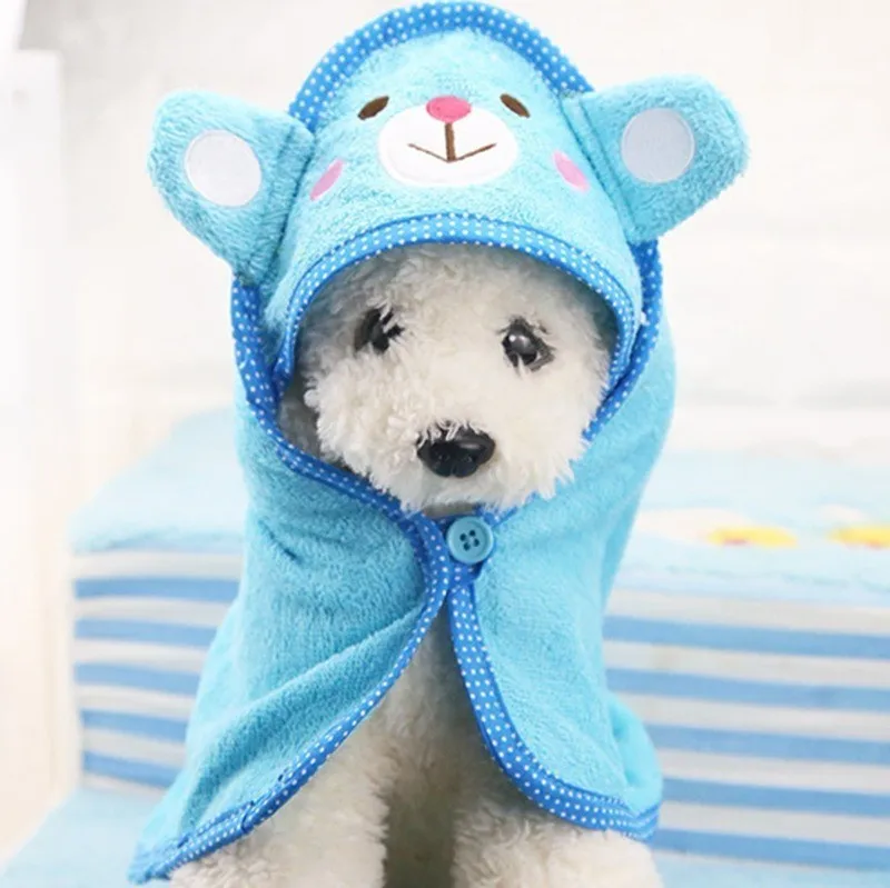 Bademantel Hund Dog Bathrobe Toalla Para Perros Towel For Microfiber Yorkshire Terrier Accessories Absorbent Soft Drying |