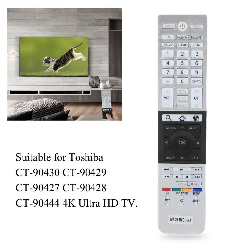 Пульт дистанционного управления для Toshiba Smart TV обслуживание Ultra HD пульт CT 90430 90429 2018