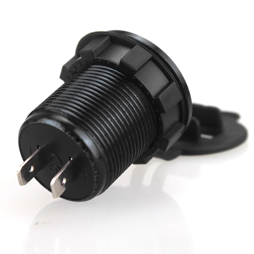 USB Car Charger Double Fast Phone Charge Socket With Voltmeter Charging Tablet Motorcycle usb Adapter | Мобильные телефоны и