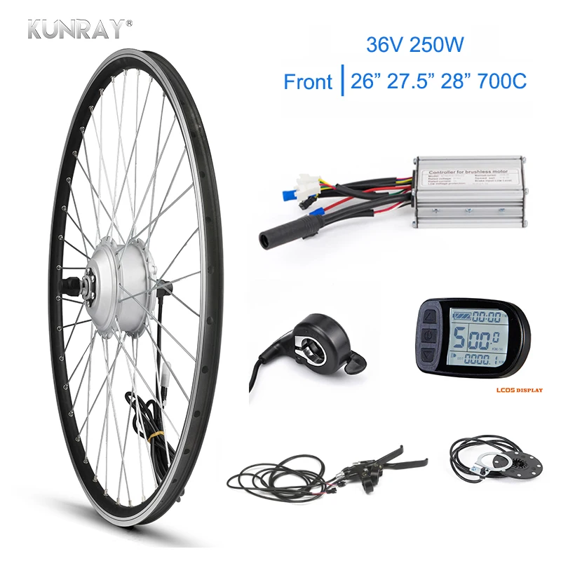 Набор для горного велосипеда KUNRAY 36 В 250 Вт 26/27 5/28 700C|Двигатель электровелосипедов|