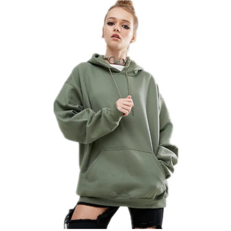 Женская свободная толстовка XXXXXL однотонная с рукавом летучая мышь теплый