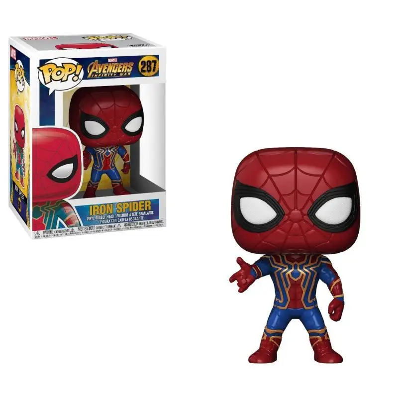 FUNKO POP The Marvel Мстители 3 Бесконечная война Человек паук Грут Железный человек Raytheon