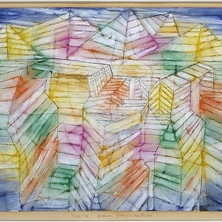 Theater-Mountain-Construction Poster Print by Paul Klee (German (born Switzerland) MAnchenbuchsee 1879 "1940 | Дом и сад