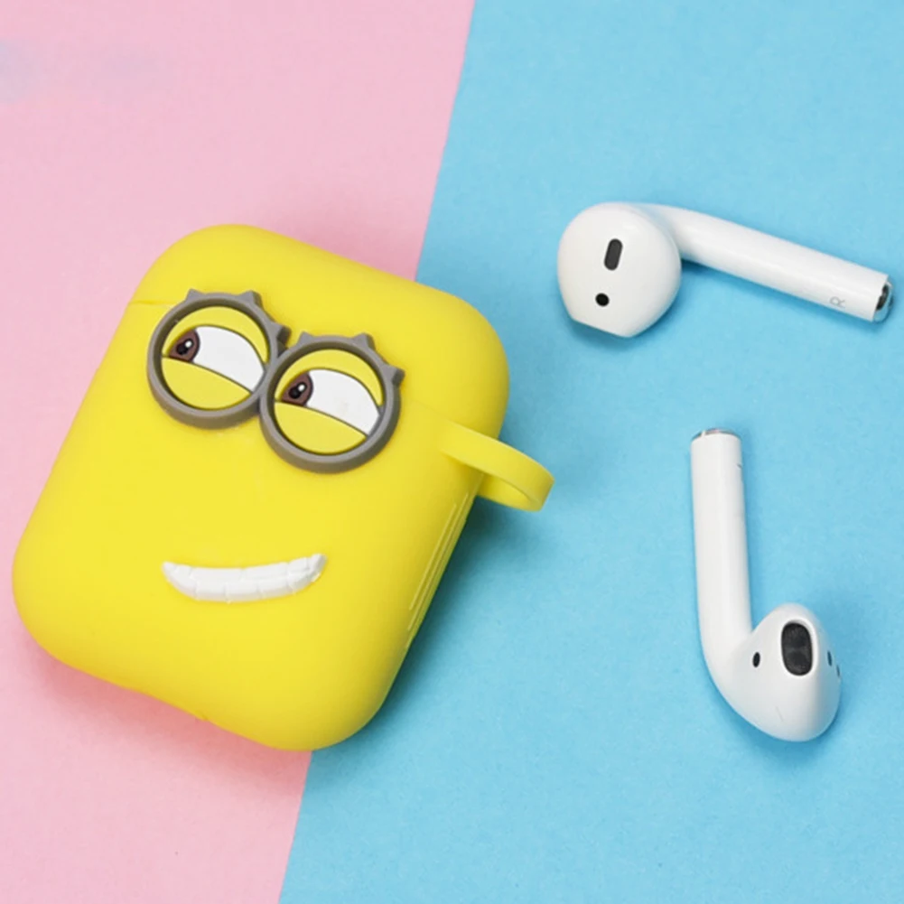 Милый силиконовый чехол для Apple Airpods беспроводных наушников с Bluetooth внутренняя