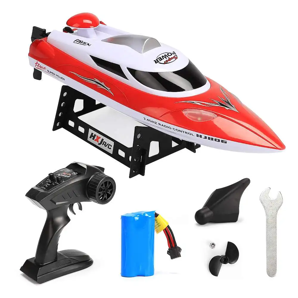 HJ806 RC лодка высокая скорость 35 км/ч 200 м Дистанция управления быстрая доставка и