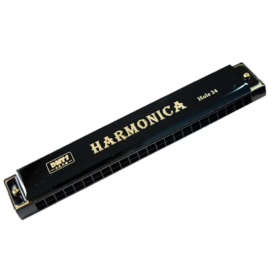 Diatonic 24 отверстия гармоника C Ключ золото серебро красный черный для начинающих