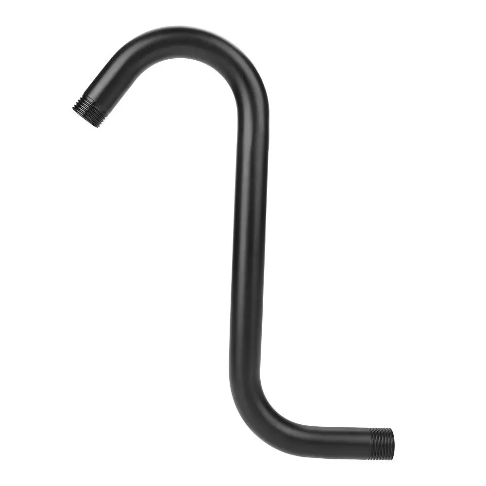 

Wall Mounted Shower Arm 8 in 201 Stainless Steel High Rise S-Curved Shower Extension Arm G1/2