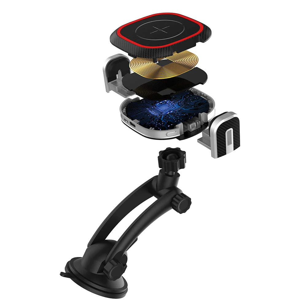 10W Car Charger Air Vent Phone Holder Automatic Infrared Sensor Intelligent Qi Wireless Stand Charging Fast |