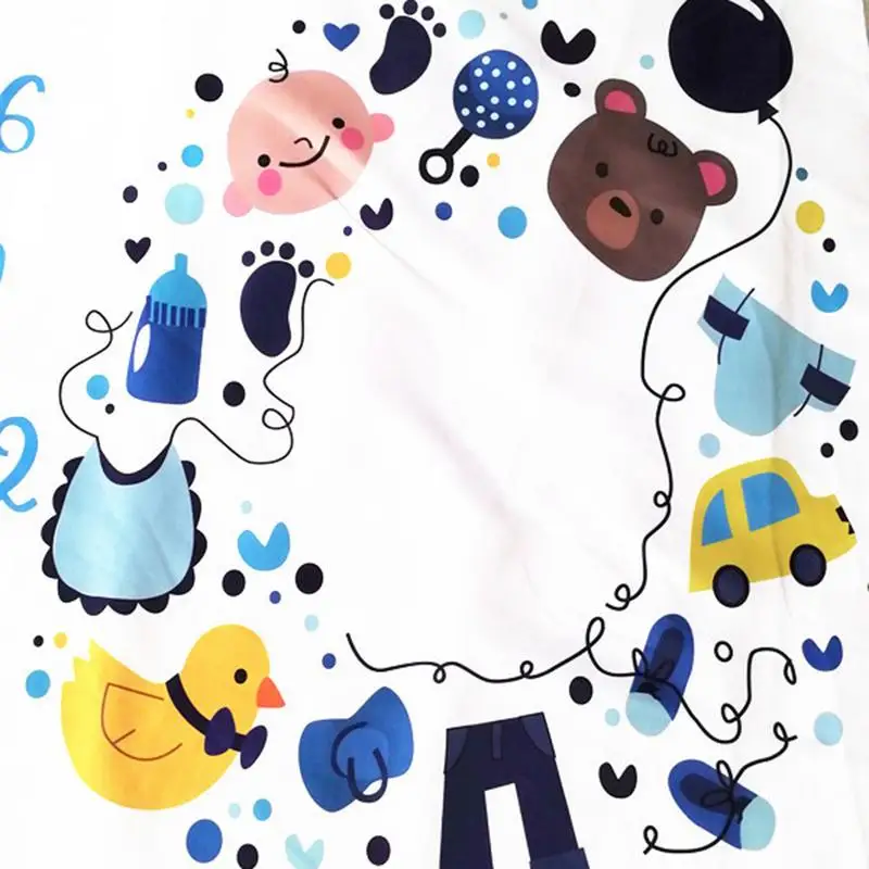 Детское ежемесячное одеяло Ростомер супер мягкий фон для фотосъемки ткань