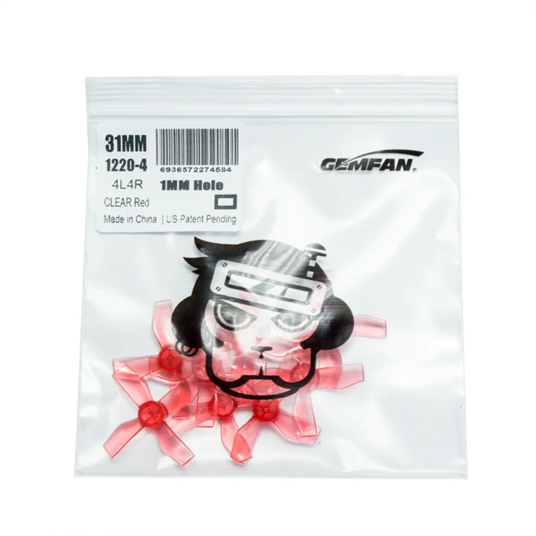 Gemfan 1220 1 2x2x4 31 мм отверстие 4 лопасти пропеллер PC CW CCW реквизит для 0703-1103 RC Дрон FPV