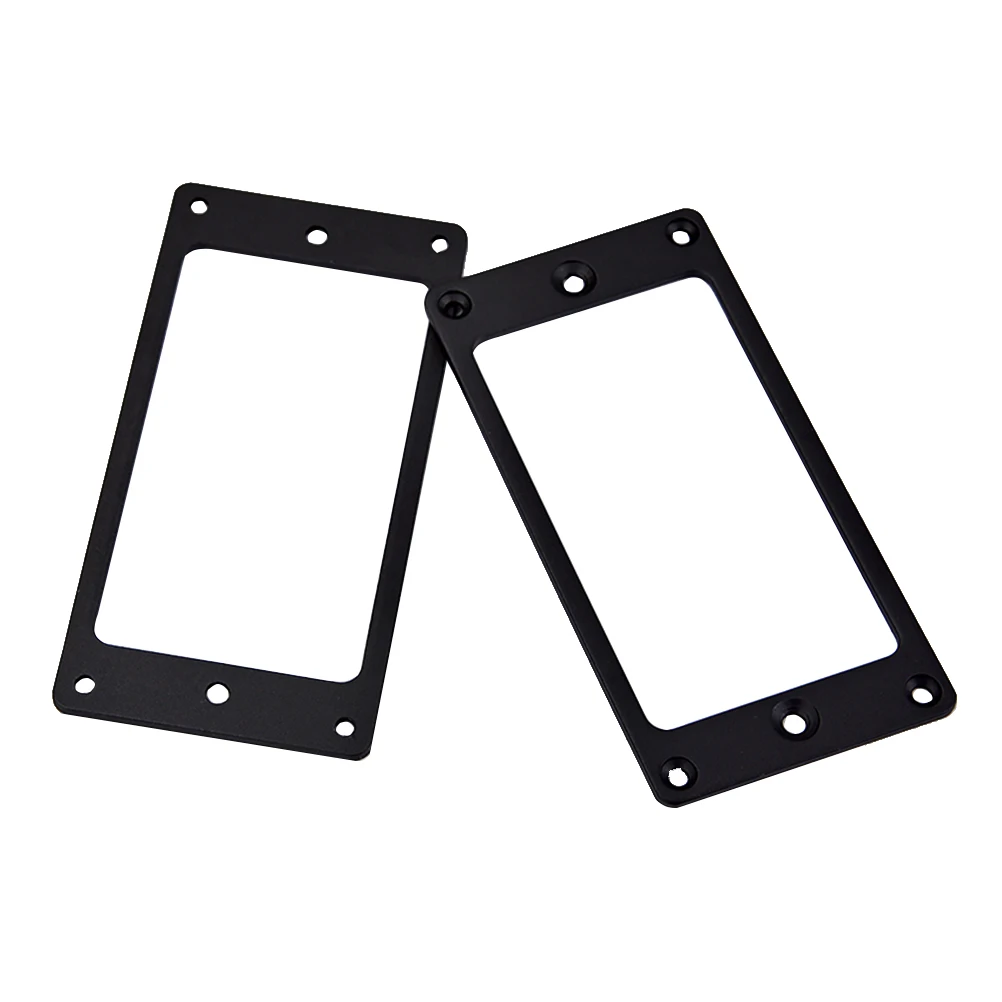 2 шт. металлический Humbucker Пикап Кольцо Изогнутая Нижняя рамка подходит для LP