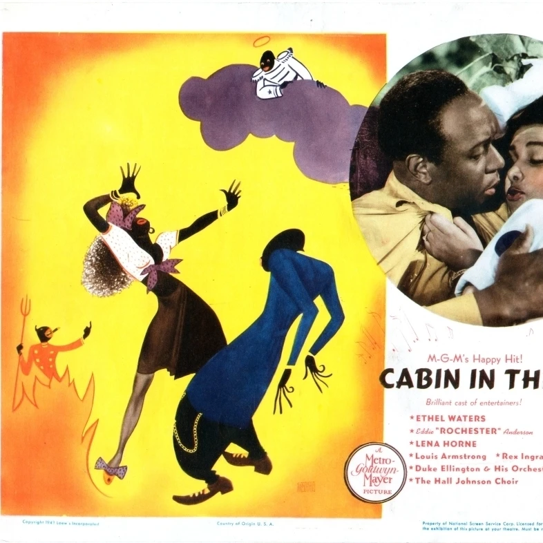 Домик в небе Us Lobbycard Eddie (Рочестер) Anderson Lena Horne 1943. Постер с фильмом Masterprint
