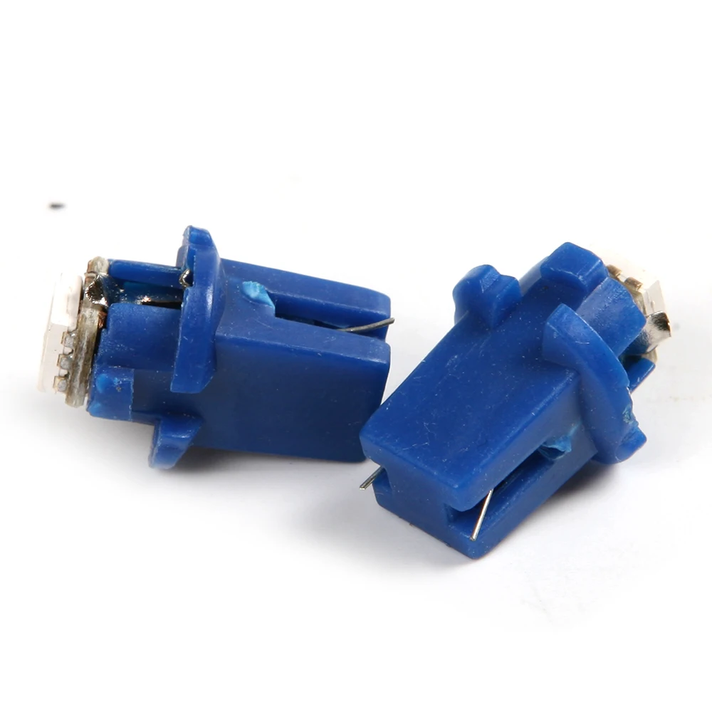 Новинка 1 пара синий/зеленый/желтый/белый цвет DC 12 В B8.3D 5050 SMD T5 лампы автомобильные