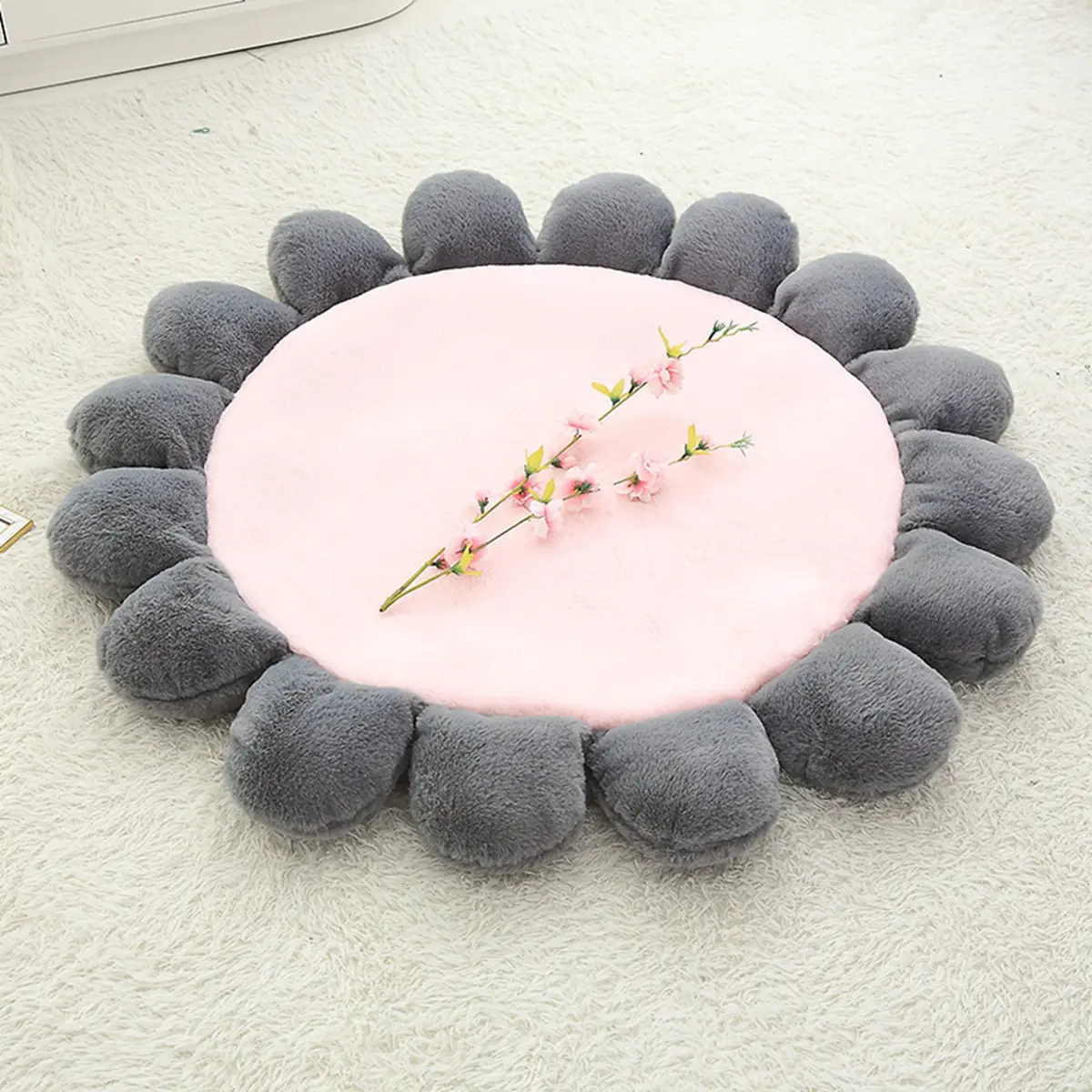 LDAJMW INS Flower Children's Cushion Plush Floor Mat Toy Crawling Multi-function Can Be Used As | Дом и сад