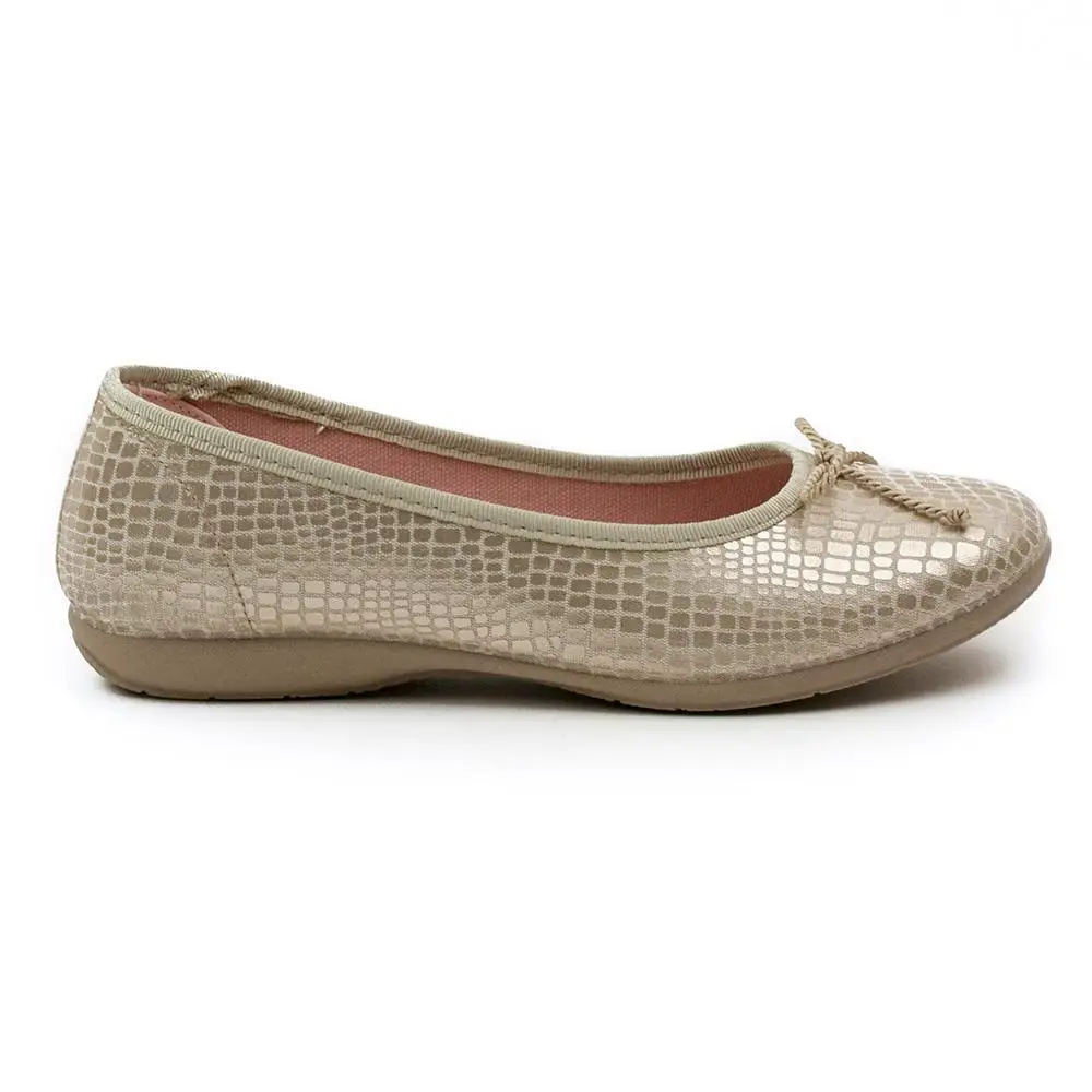 CABRERA WOMAN CANVAS DANCERS SHOE Женский Галстук плоская растительная кожа|Обувь без каблука| |