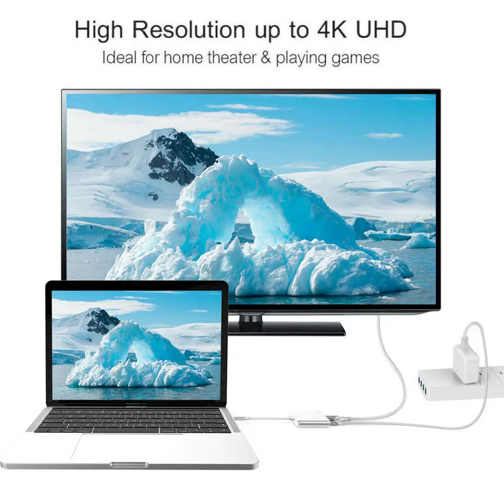 USB C HUB To 4K HDMI совместимый адаптер 3 0 порт Power Delivery для Macbook Pro/Air Thunderbolt 3|USB-хабы| |
