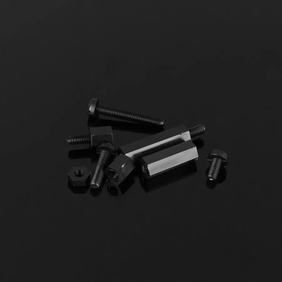 260Pcs/Set M3 Nylon Hex Spacers Screw Nuts Bolt Assortment Kit Stand-off Set With Box Black | Обустройство дома