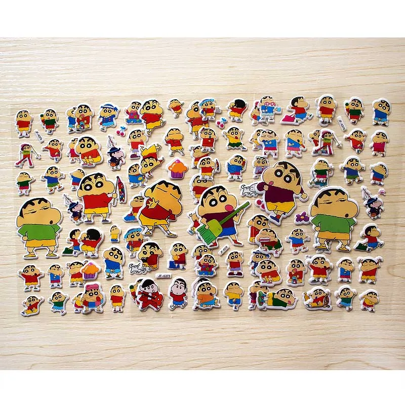 Crayon Shin chan 6 шт. модные детские игрушки 3D фильм автомобиль Rilakkuma наклейки Дети