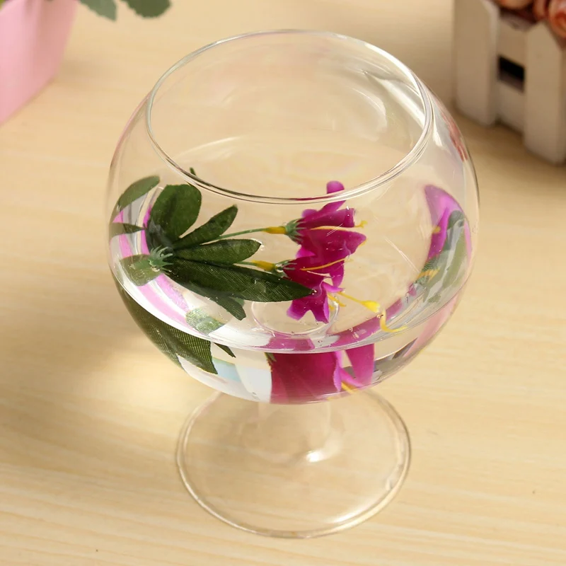 Прозрачная стеклянная ваза Террариум чашка в форме бутылки цветок контейнер Сад