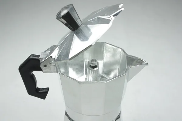 Легкая итальянская портативная Кофеварка Moka из алюминия с фильтром для быстрого
