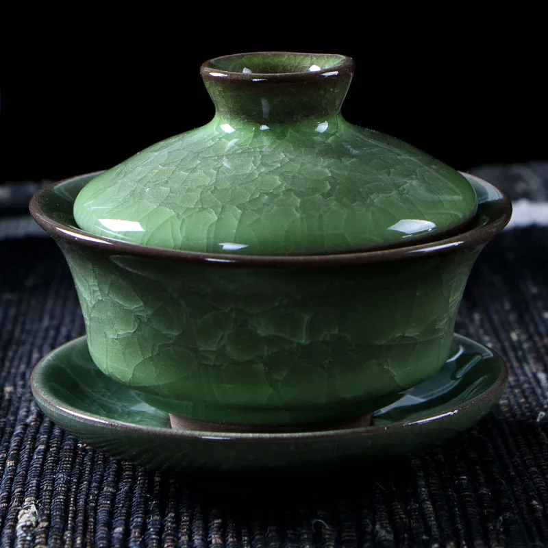 Чайные наборы для кофе и чая керамический чайник с ледяной трещиной gaiwan чайная