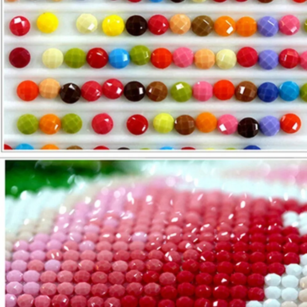 Алмазная вышивка DIY алмазная живопись Красная роза цветок лед картина крестиком