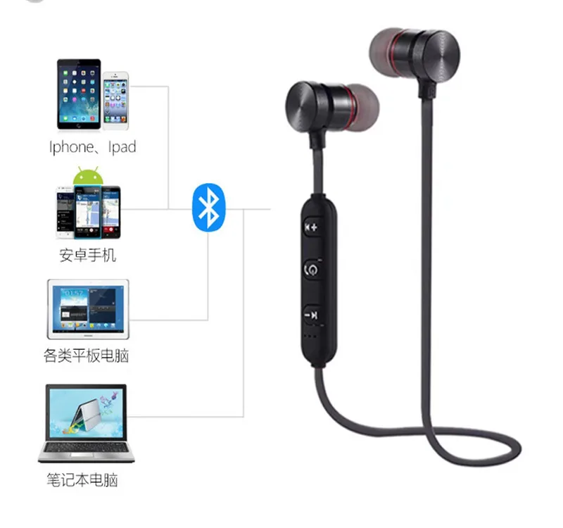 100 шт. магнитные Bluetooth-наушники M5 водонепроницаемые спортивные наушники 4 2 с