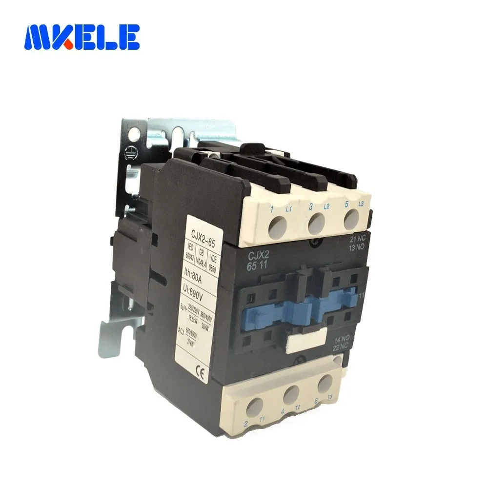 Контактор переменного тока реле стартера двигателя (LC1) CJX2-6511 65A 50/60 Гц LC1 3 фазы