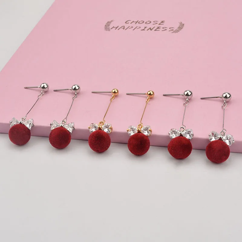 Красный венонат Bobbles Висячие серьги для женщин 1 пар/уп. длинные модные ювелирные