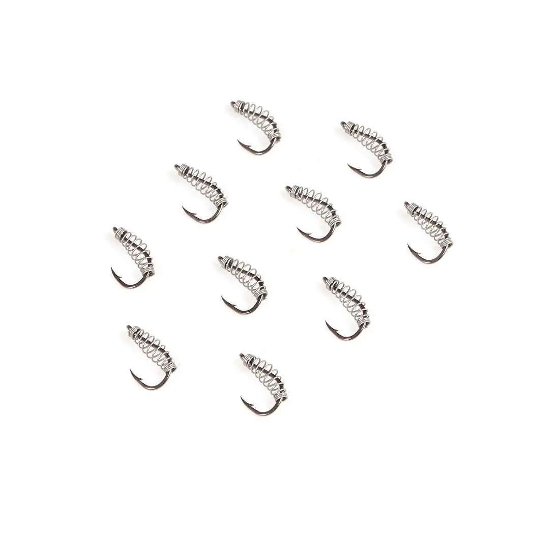 Stainless Steel Spring Barbed Fishing Hooks Tackle Pack of 4 Types Accessories 20g Geometric | Спорт и развлечения