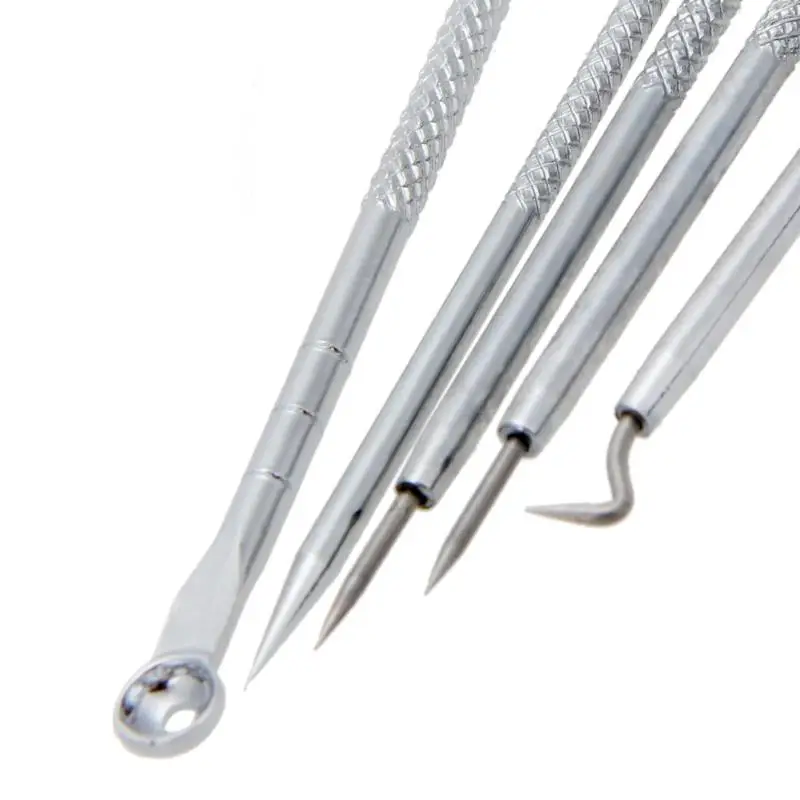 Инструмент для удаления акне из нержавеющей стали 5 шт. средство ухода за кожей