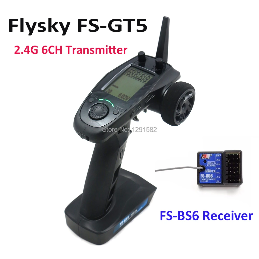 Flysky FS GT5 2 4G 6 канальный передатчик с дистанционным управлением ресивером