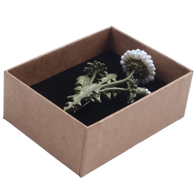 Винтажные Цветы натуральный Одуванчик ветви цветы модная брошь булавка шарф