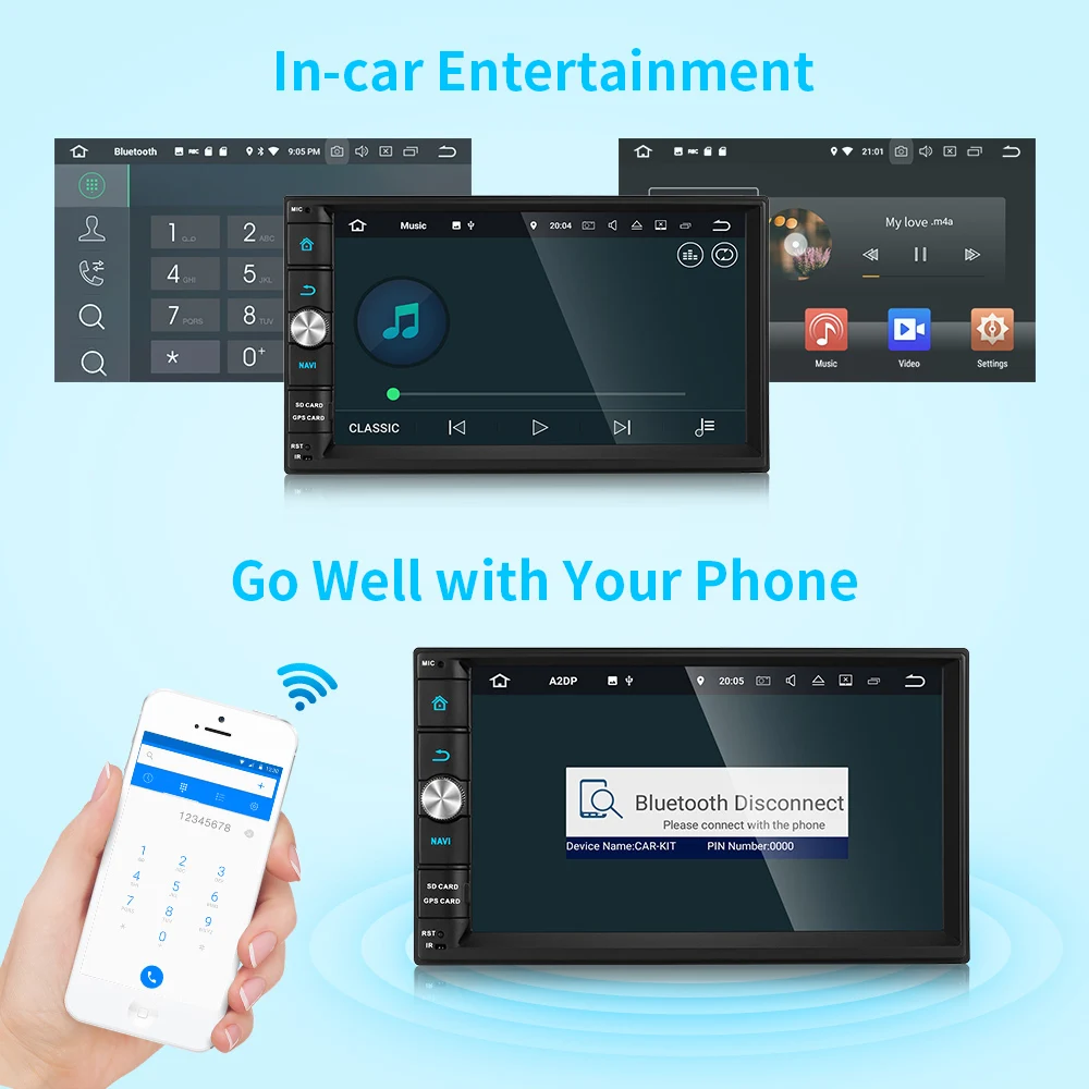 ZEEPIN автомобильный Головной блок GPS навигация Wifi Bluetooth USB FM радио аудио камера DVD