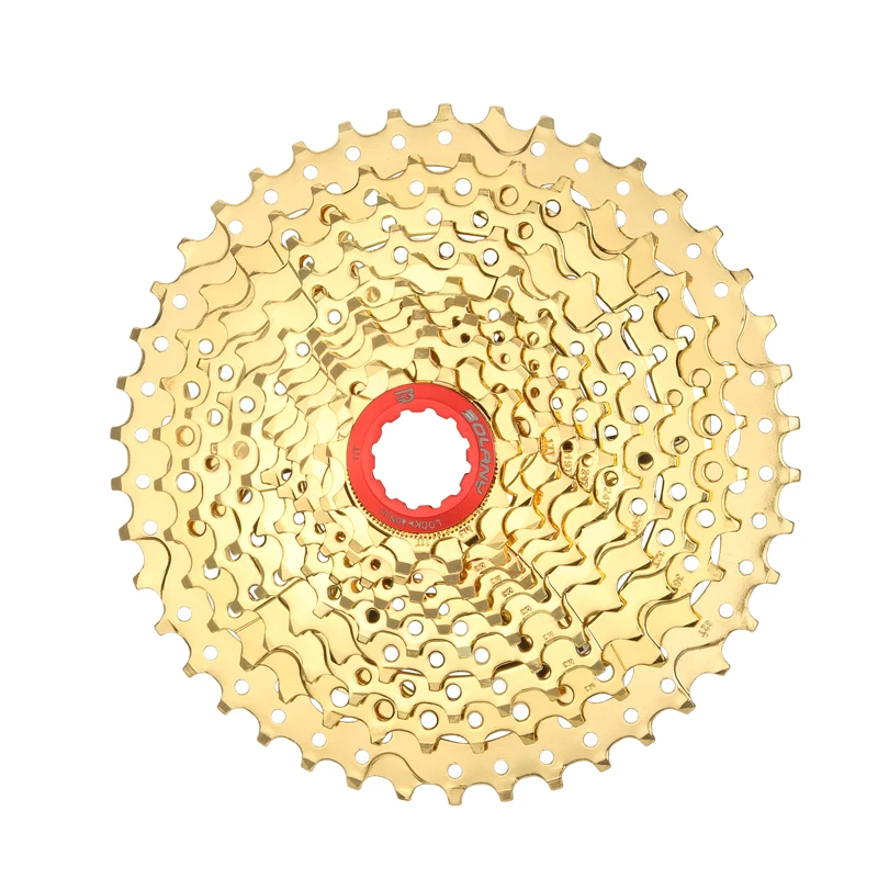 Горный велосипед BOLANY 11 скоростей Золотой шлем 11-42T Сверхлегкий золотой Freewheel