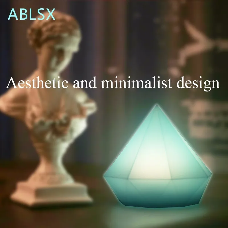 Алмазный светодиодный ночник для женщин Цветной 3D шнек детей спальни