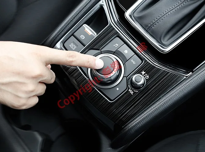 Черная ABS Хромированная Тормозная отделка вокруг крышки для Mazda CX 5 2017 2018