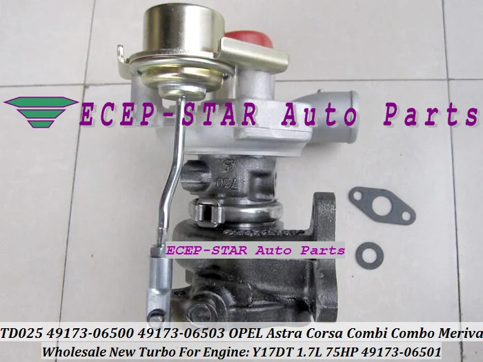 TD025 49173-06500 49173-06501 49173-06503 Турбокомпрессор для OPEL Astra G H Corsa C Combi Combo Meriva 99- Y17DT 1.7L 75HP