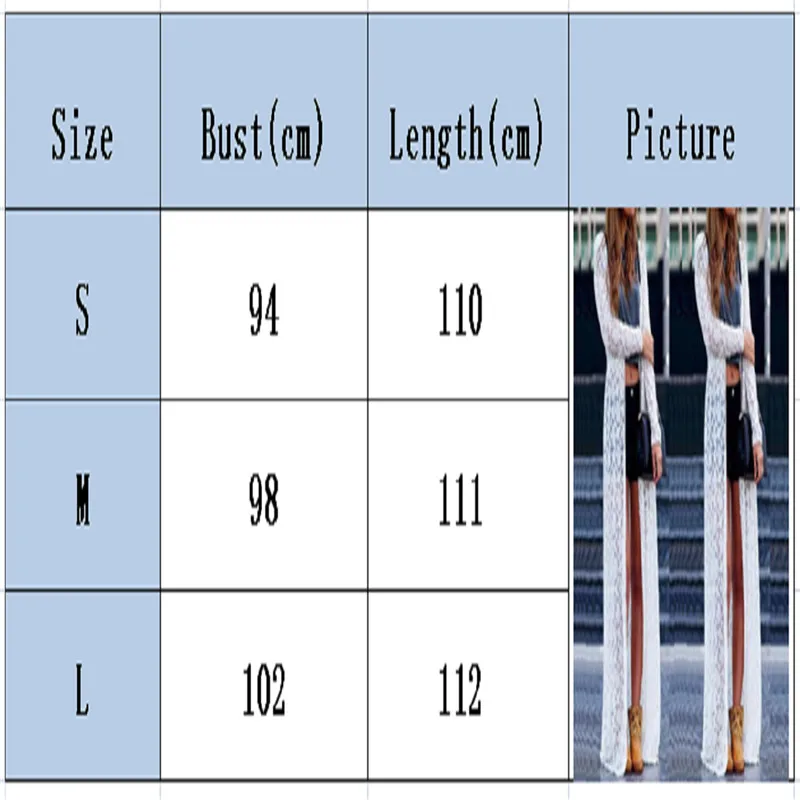 

2019 New Style Hot Fashion Women Sheer Lace Solid Summer Cardigan See Through Long Sleeve Long Blouse