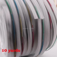 10yards 3 rainbow color nylon teeth zippers beautiful zipper for bags shoes garment luggage sewing accessories
