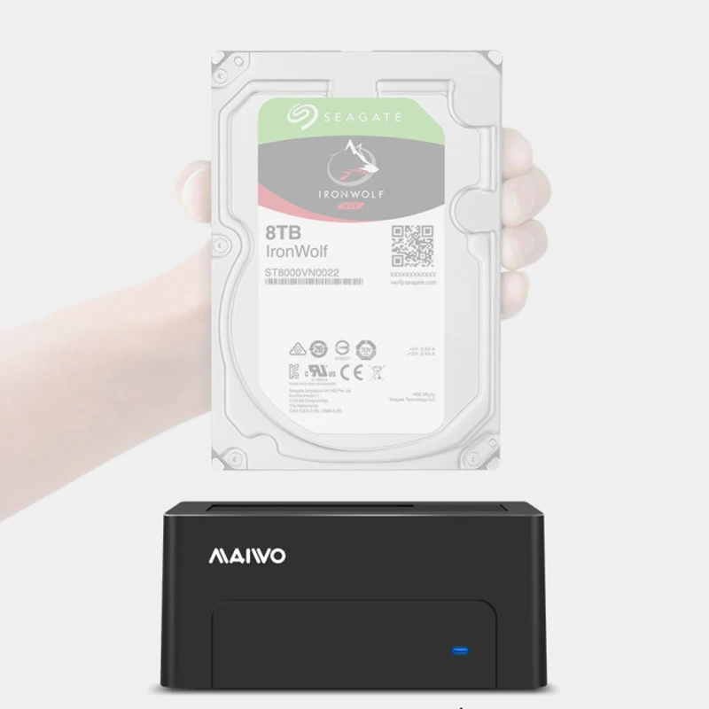 MAIWO K308New Hdd корпус Usb 3 0 на Sata жесткий диск Док-станция Поддержка 2 5/3 5 дюйма Hdd/Ssd до 8