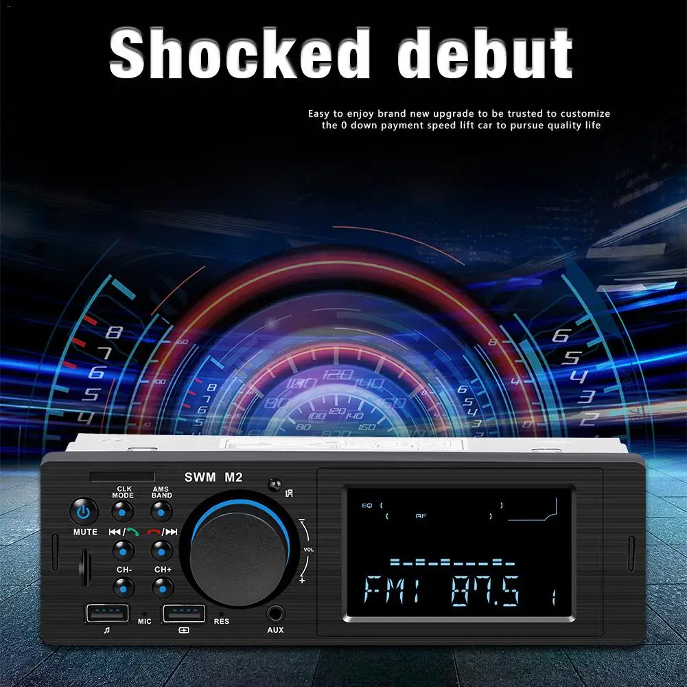 Автомобильный стерео MP3 музыкальный плеер FM Bluetooth Функция USB TF AUX радио автомобиля