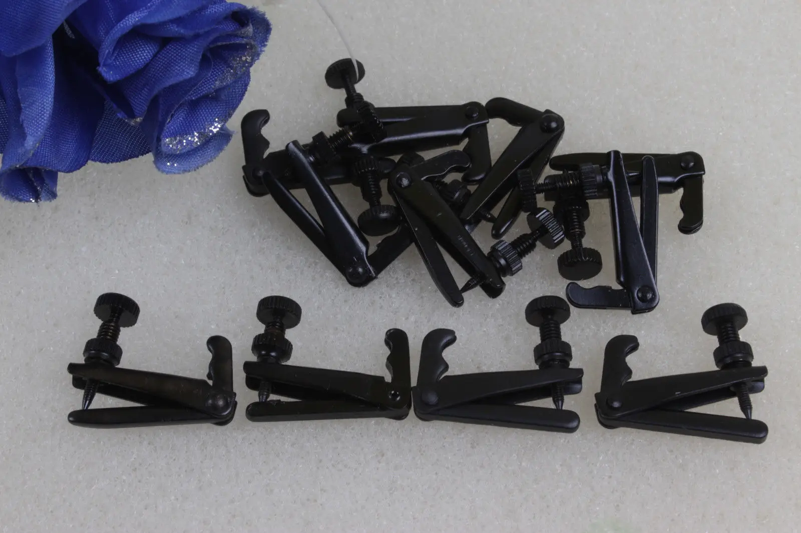 

New 20pcs Violin Fine tuners Violin Parts Fiddle Tuner black 4/4 & 3/4 #725