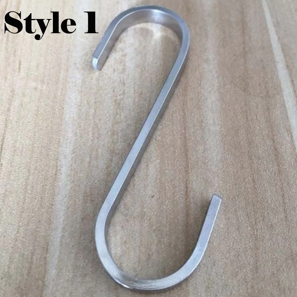 S Форма Крючки вешалка из нержавеющей стали застежка стойка одежда Кухня